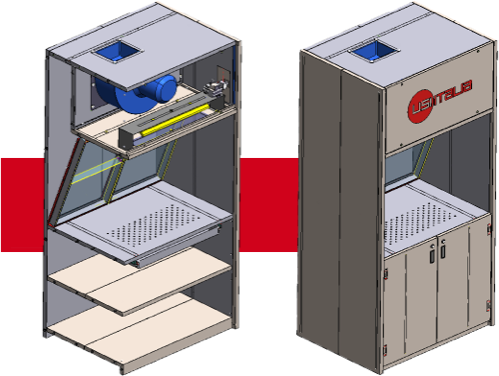 Com'è fatto un Paint Test Cabinet